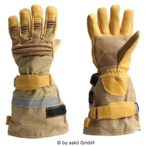 Firefighting Gloves Asko PATRON PBI ELK - Long Cuff - OUTLET