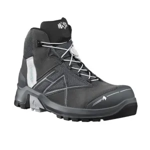 Protective Mid-Height Shoes Haix CONNEXIS SAFETY+ GTX (S3) mid - gray/silver - OUTLET