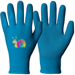 Children's garden gloves Granberg 108.0113 PLAY AND WORK - blue